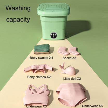 4.5L Mini Portable Folding Household Washing Machine Underwear Washer, Color: Warm Yellow(UK Plug) - Washing Machines & Accessories by buy2fix | Online Shopping UK | buy2fix
