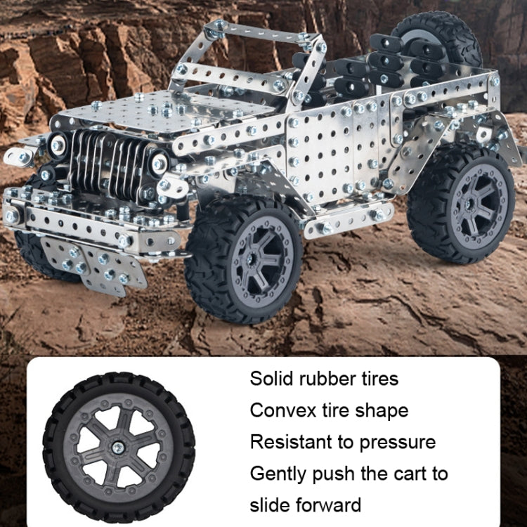 Assembly Off-Road Vehicle Intelligence Manual Assembly Toy Machinery Building Metal Model - Building Blocks by buy2fix | Online Shopping UK | buy2fix