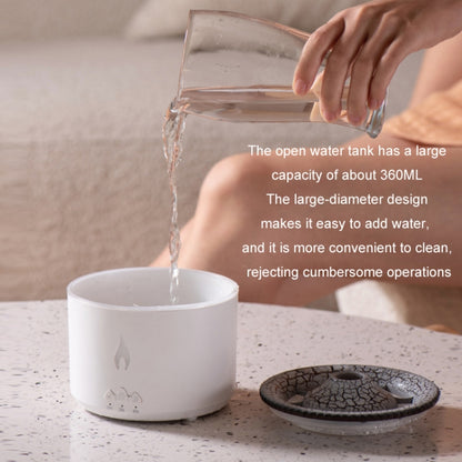 Volcanic Essential Oil Aroma Diffuser Ultrasonic Air Humidifier, Model: Two-color Remote Control(EU Plug) - Air Purifiers & Accessories by buy2fix | Online Shopping UK | buy2fix