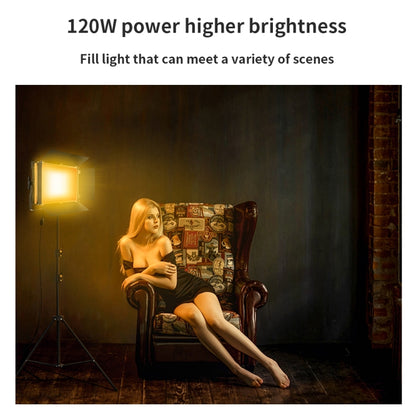 Pixel P45pro High Bright Dual Color Temperature Fill Light 120W Normal Bright Studio Camera Soft Light(A Set With US Plug Adaptor) -  by Pixel | Online Shopping UK | buy2fix