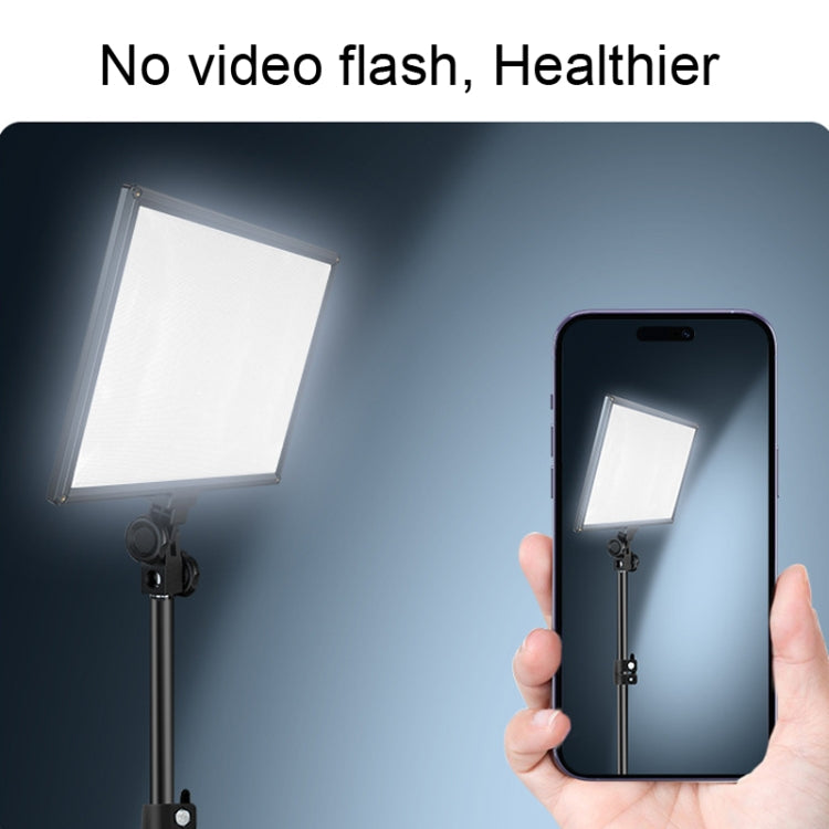 Pixel P50 Dual Color Temperature Flat Panel Fill Light 45W Soft Outdoor Shooting Fill Light for Straight Photography(Lamp+US Plug Adapter) -  by Pixel | Online Shopping UK | buy2fix