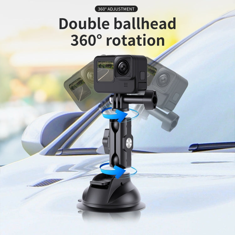 TELESIN Car Action Camera Holder Suction Cup 360 Degree Adjustable - Holder by TELESIN | Online Shopping UK | buy2fix