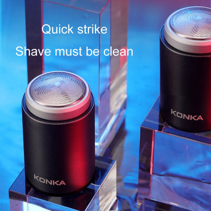 KONKA Mini Portable Razor Outdoor Waterproof Men Razor, Color: Black - Electric Shavers by KONKA | Online Shopping UK | buy2fix