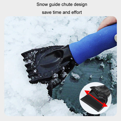 Vehicle Mounted Snow Shovel De-Icer Cleaning Tool, Color: Blue+Gloves - Ice Scraper by buy2fix | Online Shopping UK | buy2fix