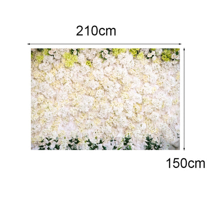 2.1 X 1.5m Festive Photography Backdrop 3D Wedding Flower Wall Hanging Cloth, Style: C-1888 - Valentines Day by buy2fix | Online Shopping UK | buy2fix