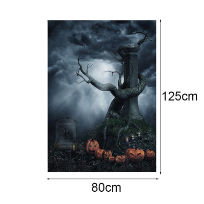 1.25x0.8m Holiday Party Photography Background Halloween Decoration Hanging Cloth, Style: WS-205 - Cartoon by buy2fix | Online Shopping UK | buy2fix