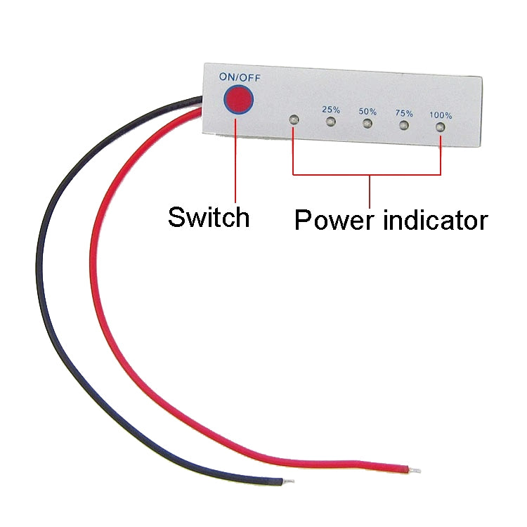 Lithium Battery Power Display Board Iron Phosphate Indicator Board, Specification: 3S 12.6V Lithium Battery - Other Accessories by buy2fix | Online Shopping UK | buy2fix