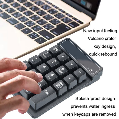 K3 19 Key 2.4G Wireless Mini Digital Keyboard Suspension Machinery Keypad(Black) - Mini Keyboard by buy2fix | Online Shopping UK | buy2fix