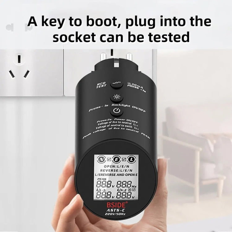 BSIDE ASTS Circuit Analyzer Plug Power Tester US Plug - Current & Voltage Tester by BSIDE | Online Shopping UK | buy2fix