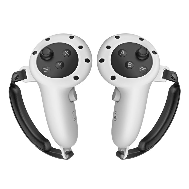 For Meta Quest 3 Handle Silicone Protective Cover VR Accessories(Light Grey) - VR Accessories by buy2fix | Online Shopping UK | buy2fix