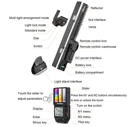 YONGNUO YN360IV 480 LEDs RGB APP Controlled Photography Fill Light, Spec: Standard+Adapter -  by YONGNUO | Online Shopping UK | buy2fix