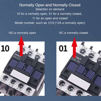 CHNT CJX2-3210 32A 220V Silver Alloy Contacts Multi-Purpose Single-Phase AC Contactor - Relays by CHNT | Online Shopping UK | buy2fix