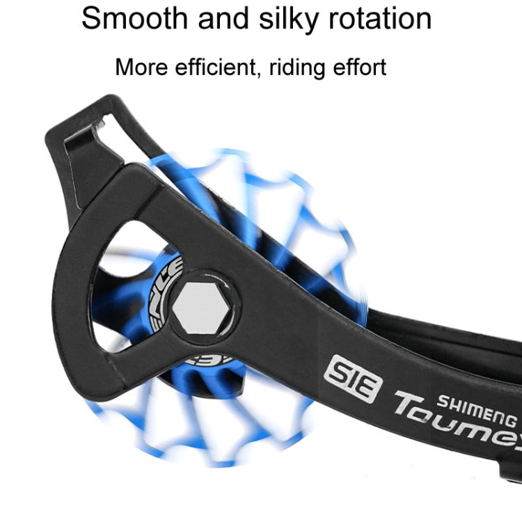 ENLEE Mountain Bicycle Rear Derailleur Guide Wheel Ceramic Bearing Tension Pulley, Size: 11T(Blue) - Guide wheels by ENLEE | Online Shopping UK | buy2fix