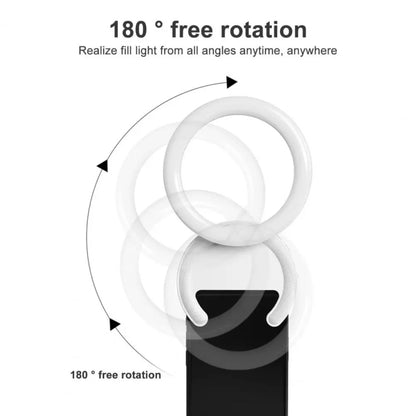 10cm Mobile Phone Fill Light Half-Ring Clip Type Unblocked Screen Lamp(White) - Selfie Light by buy2fix | Online Shopping UK | buy2fix