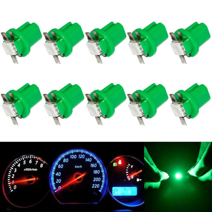 10 PCS T8.5 5050 Led 1 SMD Car Gauge Dash Bulb Dashboard Instrument Light Wedge Interior Lamp(Green) - Instrument Lights by buy2fix | Online Shopping UK | buy2fix