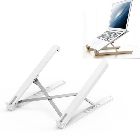 Folding Portable Lifting Desktop Cooling Height Angle Adjustable Laptop Bracket - Laptop Stand by buy2fix | Online Shopping UK | buy2fix