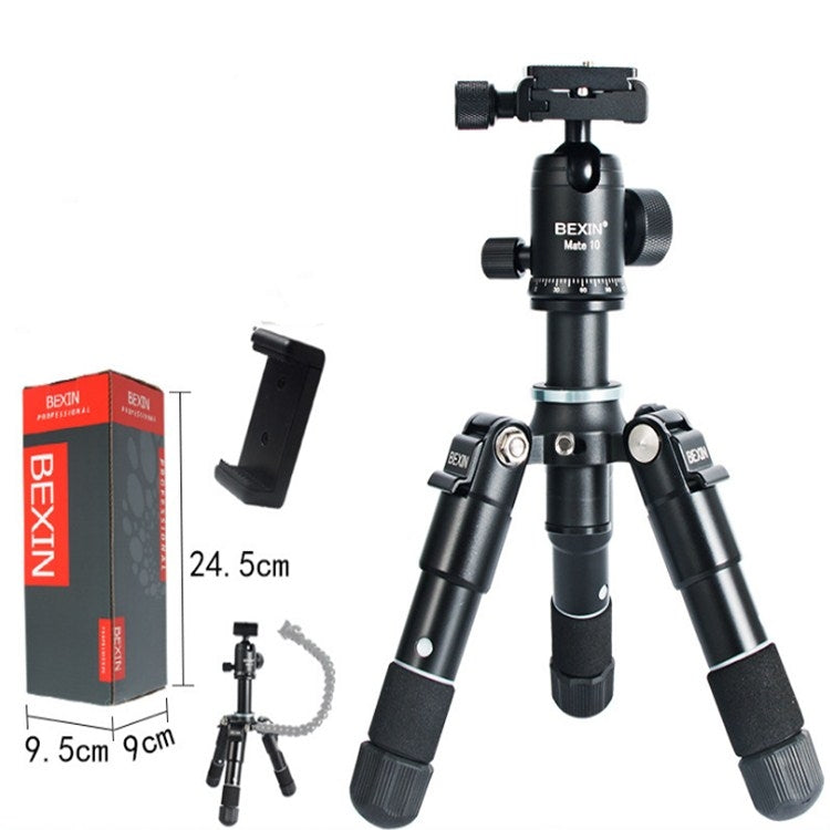 BEXIN Mate 10 Mobile Phone Camera Desktop Aluminum Alloy Tripod Mount Live Broadcast Selfie Stick Tripod - Tripods by BEXIN | Online Shopping UK | buy2fix