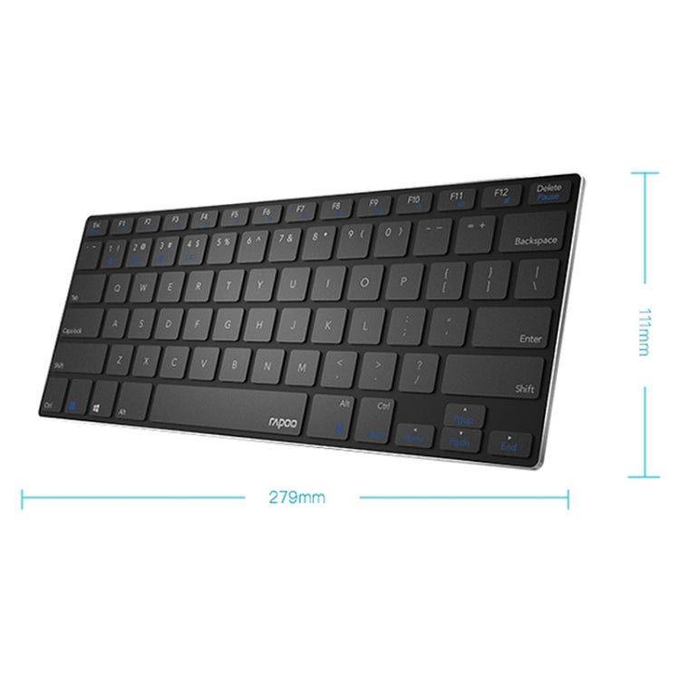 Rapoo 9000G 78 Keys Multi-modes Wireless Keyboard and Mouse Set(White) - Wireless Keyboard by Rapoo | Online Shopping UK | buy2fix