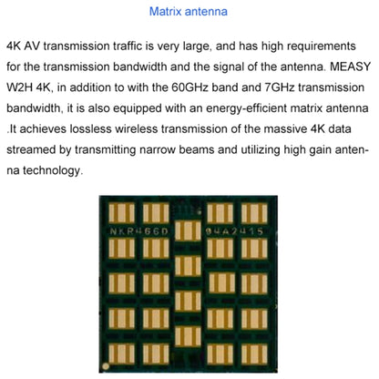 Measy W2H 60GHz 4K Ultra HD Wireless Transmission Kit, Transmission Distance: 30m, AU Plug - Set Top Box & Accessories by Measy | Online Shopping UK | buy2fix