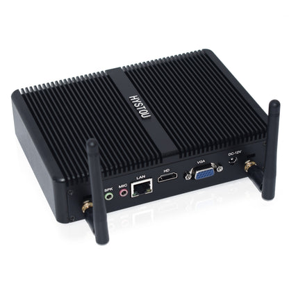 HYSTOU H2 Windows / Linux System Mini PC, Intel Core I3-7167U Dual Core Four Threads up to 2.80GHz, Support mSATA 3.0, 8GB RAM DDR4 + 256GB SSD 500GB HDD (Black) - Windows Mini PCs by HYSTOU | Online Shopping UK | buy2fix