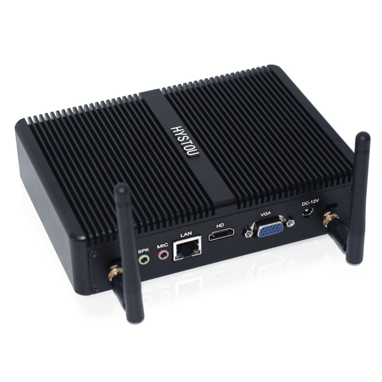 HYSTOU H2 Windows / Linux System Mini PC, Intel Core I5-7267U Dual Core Four Threads up to 3.50GHz, Support mSATA 3.0, 4GB RAM DDR3 + 256GB SSD (Black) - Windows Mini PCs by HYSTOU | Online Shopping UK | buy2fix