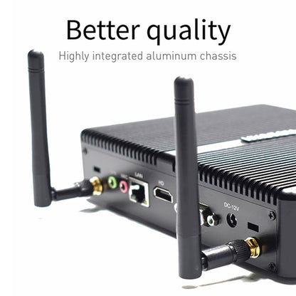 HYSTOU H2 Windows / Linux System Mini PC, Intel Core I5-7267U Dual Core Four Threads up to 3.50GHz, Support mSATA 3.0, 4GB RAM DDR3 + 256GB SSD (Black) - Windows Mini PCs by HYSTOU | Online Shopping UK | buy2fix