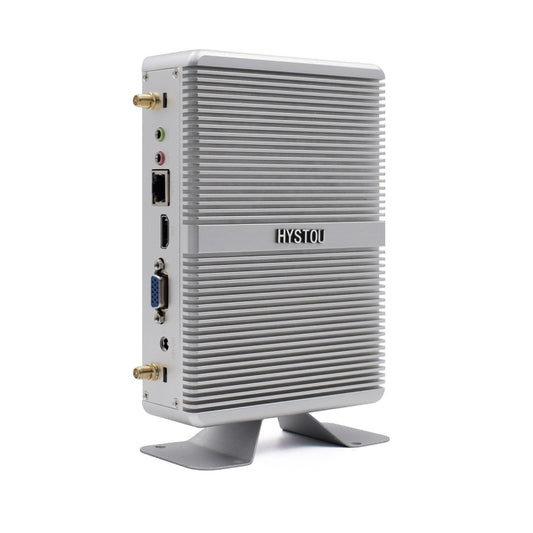 HYSTOU H2 Windows / Linux System Mini PC, Intel Core I5-7267U Dual Core Four Threads up to 3.50GHz, Support mSATA 3.0, 8GB RAM DDR3 + 256GB SSD (White) - Computer & Networking by buy2fix | Online Shopping UK | buy2fix