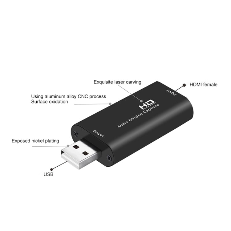 Z32 HDMI Female to HDMI Female Audio Video Capture Adapter Box - Video Capture Solutions by buy2fix | Online Shopping UK | buy2fix