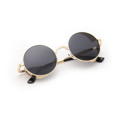 Retro Carved Round Sunglasses - Sunglasses by buy2fix | Online Shopping UK | buy2fix