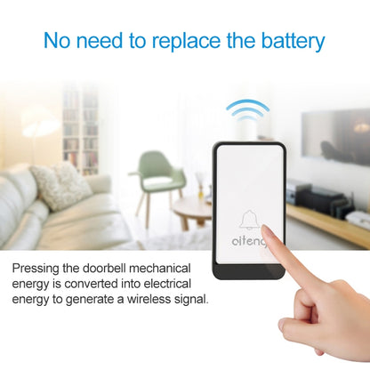 AITENG V018J Wireless Batteryless WIFI Doorbell, UK Plug - Security by AITENG | Online Shopping UK | buy2fix