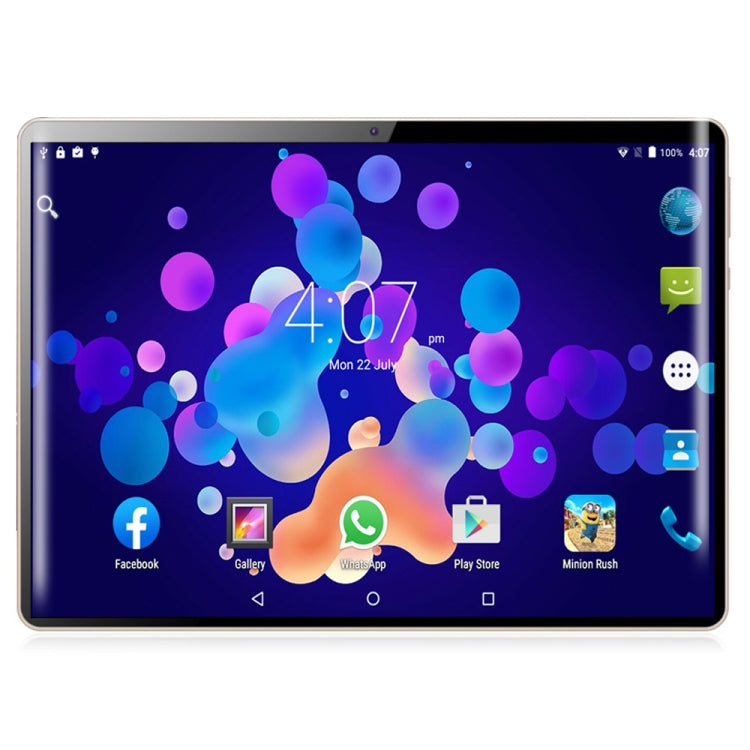 BDF K107 3G Phone Call Tablet PC, 10 inch, 2GB+32GB, Android 9.0, MTK8321 Octa Core, Support Dual SIM & Bluetooth & WiFi & GPS, EU Plug(Black) - BDF by BDF | Online Shopping UK | buy2fix