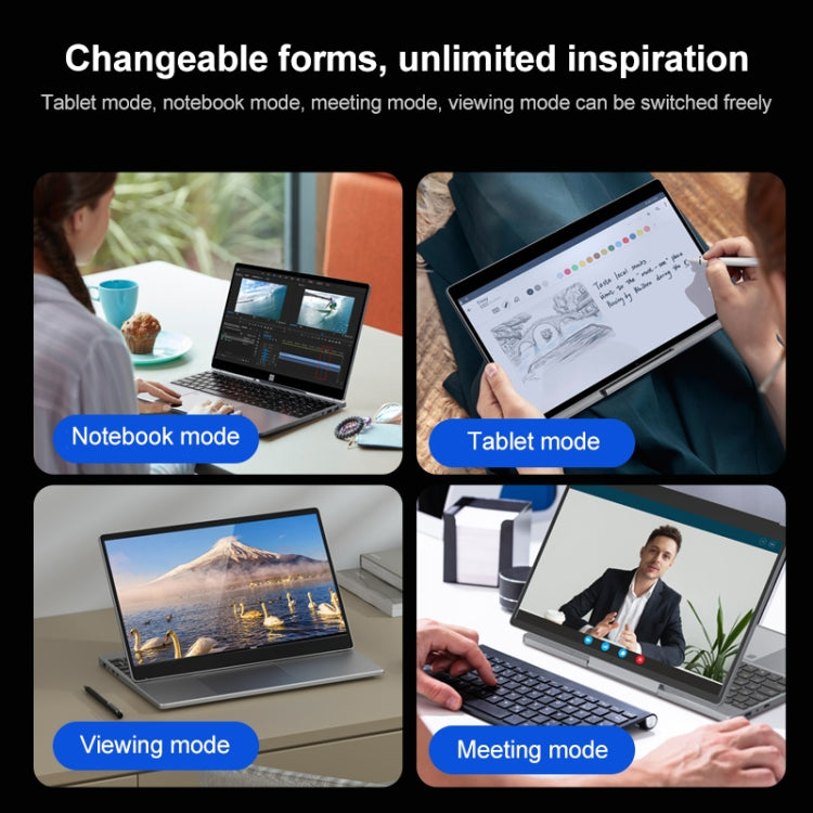 N95 Yoga Laptop, 15.6 inch, 12GB+512GB, Windows 10, Intel Alder Lake N95 Quad Core 1.7GHz-3.4GHz, Support Dual Band WiFi / BT - Others by buy2fix | Online Shopping UK | buy2fix