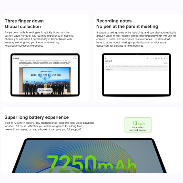 Honor Pad X8 Pro ELN-W09 WiFi, 11.5 inch, 8GB+128GB, MagicOS 7.1 Qualcomm Snapdragon 685 Octa Core, 6 Speakers, Not Support Google(Grey) - Huawei by Huawei | Online Shopping UK | buy2fix