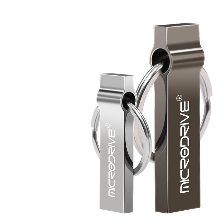 MicroDrive 32GB USB 2.0 Metal Keychain U Disk (Black) - Computer & Networking by MicroDrive | Online Shopping UK | buy2fix