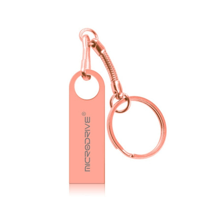 MicroDrive 32GB USB 2.0 Metal Waterproof High Speed U Disk(Pink) - USB Flash Drives by MicroDrive | Online Shopping UK | buy2fix