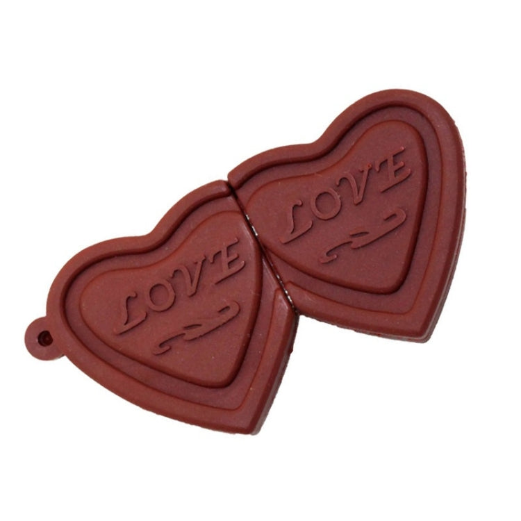 MicroDrive 64GB USB 2.0 Creative Heart Chocolate U Disk - Computer & Networking by MicroDrive | Online Shopping UK | buy2fix