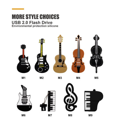 MicroDrive 128GB USB 2.0 Medium Violin U Disk - USB Flash Drives by MicroDrive | Online Shopping UK | buy2fix